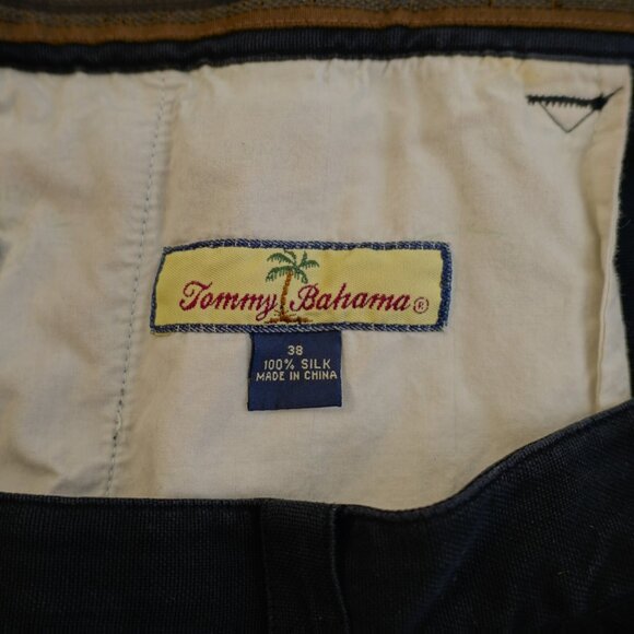 Tommy Bahama 100%‎ Silk Black Shorts 36 / 8 Pleated High Rise Tagged 38 - Picture 4 of 5